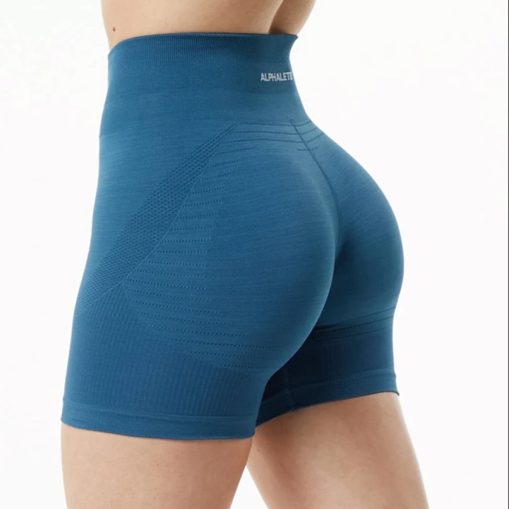 Alphalete Ozone Shorts - atlantic blue